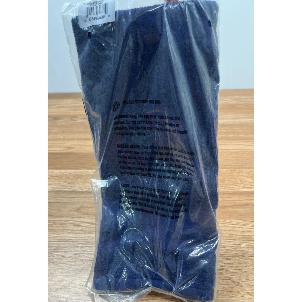 Tommy Hilfiger Modern American Solid Cotton Hand Towel - Peacoat (Dark Blue) NEW